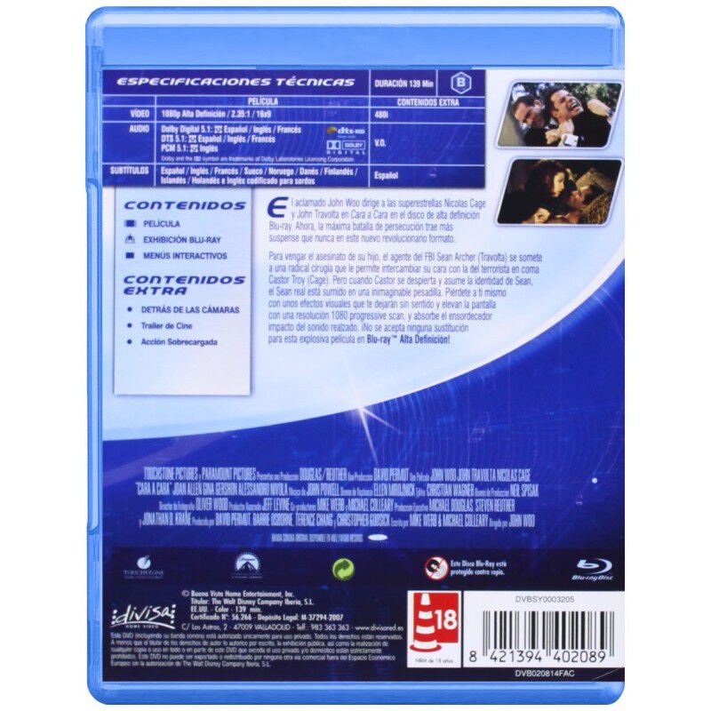 CARA A CARA (BLU-RAY) image number null