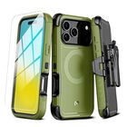 Funda Case MYBAT Maverick Mag clip para iPhone 17 PRO - Verde con mica