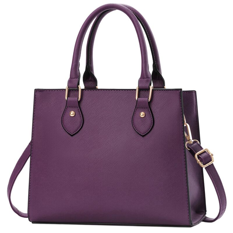 Bolso Chicarousal 30x13x23 Cm Morado Cuero Pu image number null