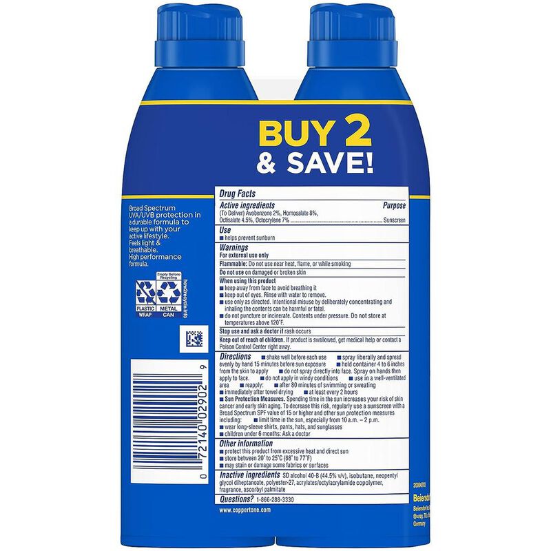 Coppertone Sport. Spray Protector Solar Continu... image number null