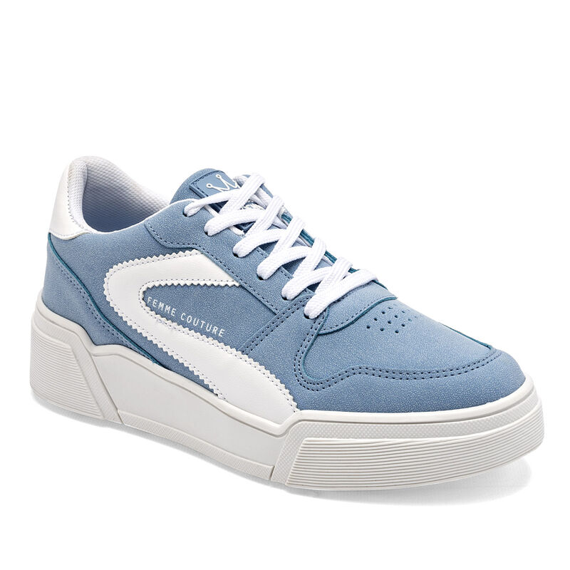 Clasben Tenis urbano para mujer azul blanco image number null