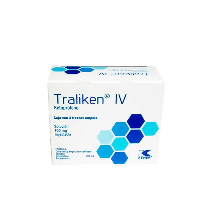 Traliken Iv 3Amp 100Mg 100mg caja con 3 frascos... image number null