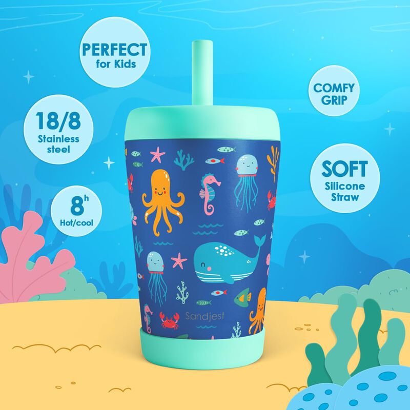 Vaso T&eacute;rmico Antiderrames Sandjest 355 ml Con A... image number null