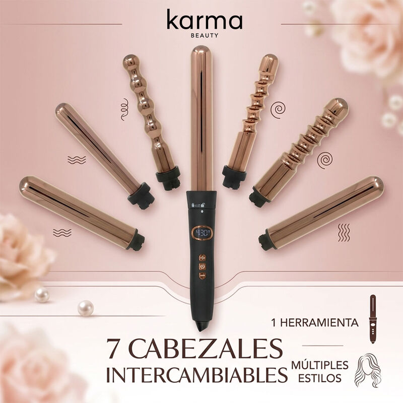 Rizador De Cabello Karma Beauty 7 Cabezales Int... image number null