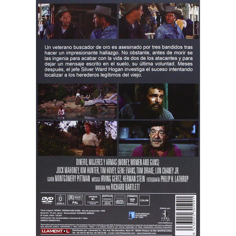 Dinero, Mujeres Y Armas [dvd] (1958) Money, Wom... image number null