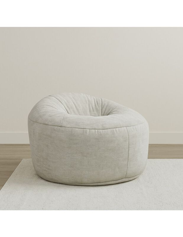 Puff Sill&oacute;n Roma Gris, Suave y Estructura Liger... image number null