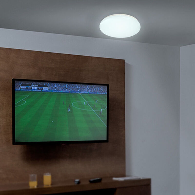 Lampara  Led Sobreponer Techo Blanco 16w Luz Di... image number null