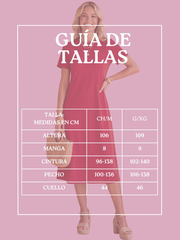 Vestido Midi Casual Malabis Ves-1037 Rosa image number null