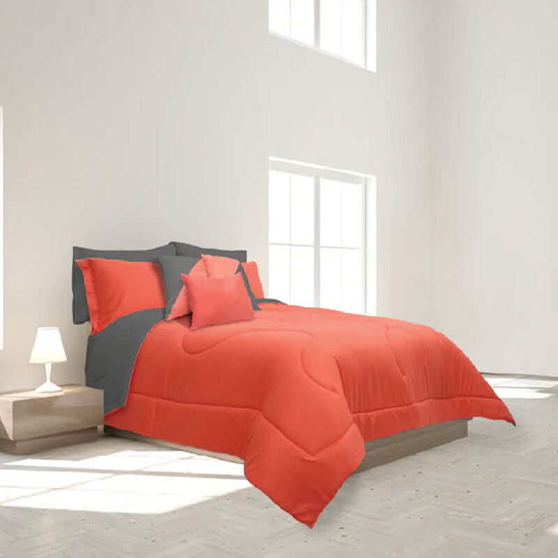 Set De Cama Coral/Gris Spring Air Individual image number null