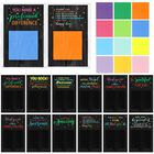 Set De Porta Notas Adhesivas Motipuns 72 Piezas Negro Ne&oacute;n