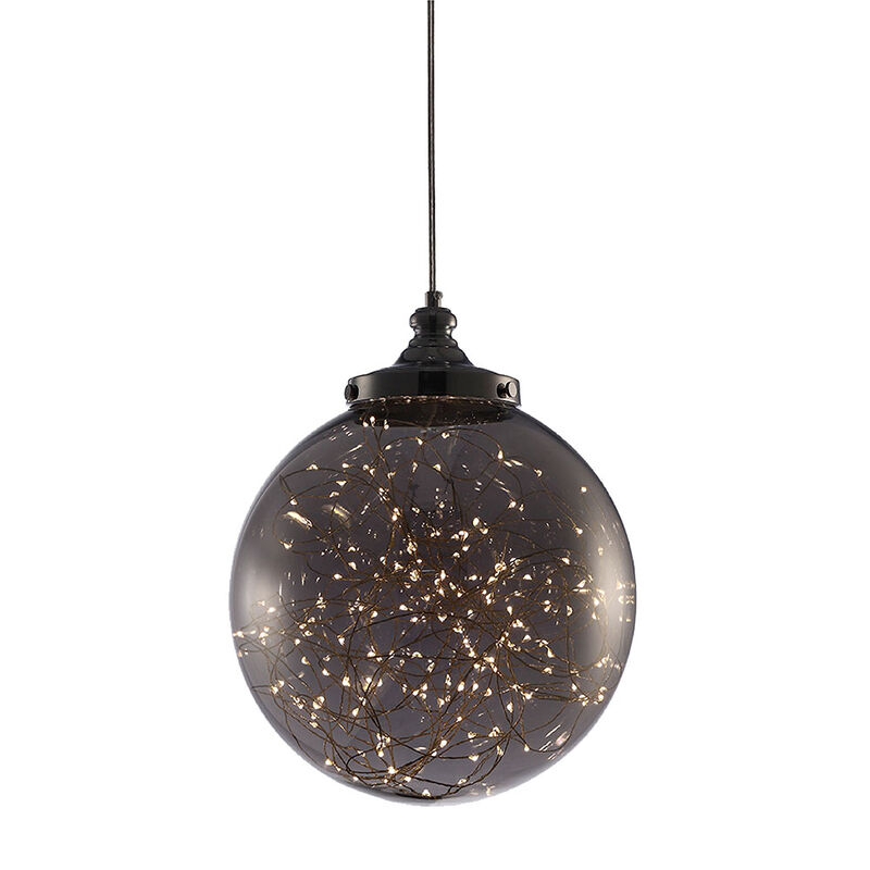 L&aacute;mpara Colgante Prismatic Negro Mil Luces image number null