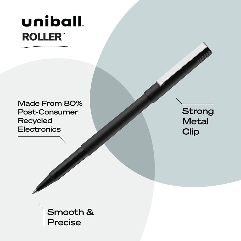 Bol&iacute;grafo Roller Uniball Stick Micro 0,5 Mm Bla... image number null