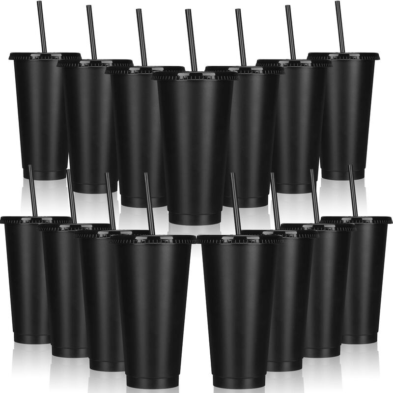 Vaso Reutilizable Bokon 709 ml Negro Paquete De... image number null