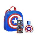 Set Marvel Capitan America EDT 50ml+Shower Gel 300ml+Backpack