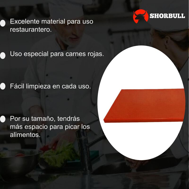 Tabla para picar roja Shorbull image number null