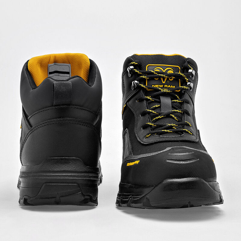 Ram Zapato industrial para hombre negro, casco ... image number null