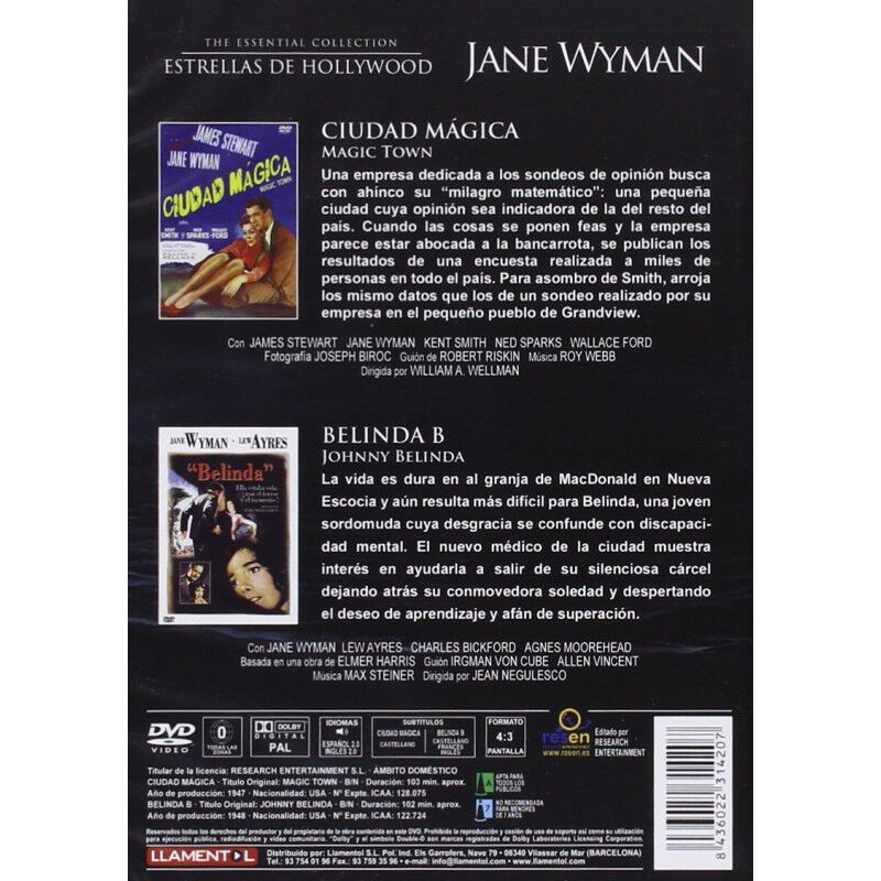 Jane Wyman: Ciudad + Belinda (dvd) image number null