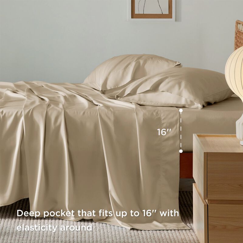 Juego De S&aacute;banas Bedsure King Size Cooling Rayo... image number null