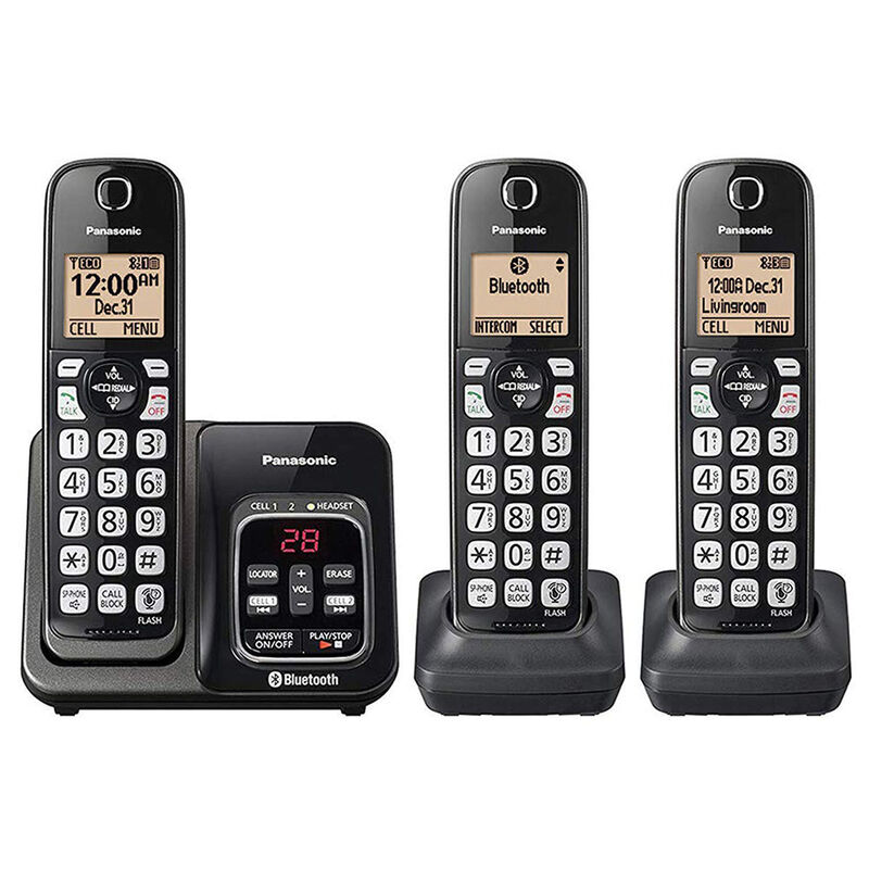 Tel&eacute;fono Inal&aacute;mbrico Panasonic Tres Ext Kx-tg83... image number null