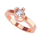 Anillo de Compromiso de 14K con Diamante de Laboratorio 0.70 CT F VS1 Talla 8.5 ORO ROSA 14K&ndash; / M14-70-14R-LG-85