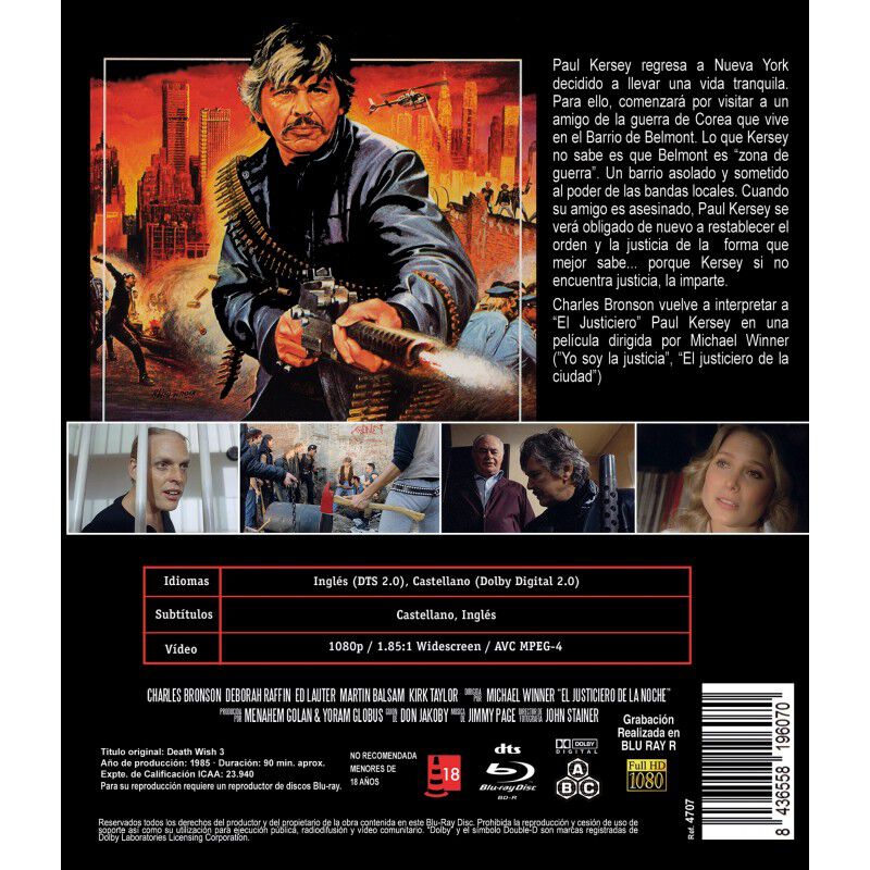 El Justiciero De La Noche 1985 Bdr Death Wish 3... image number null