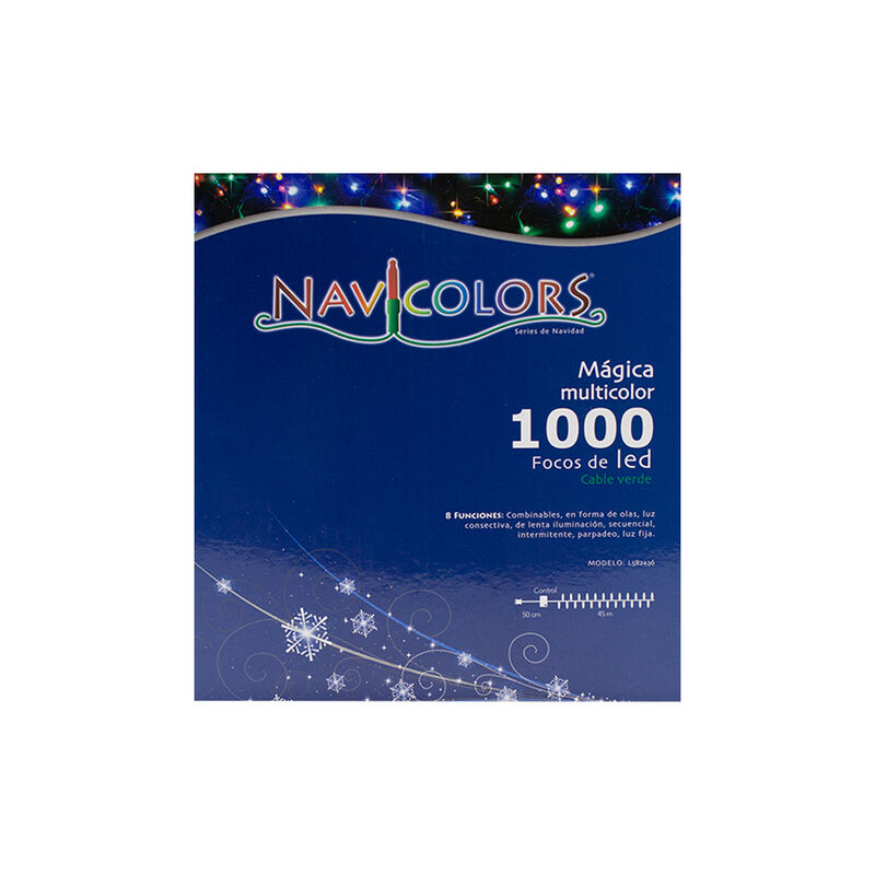 Serie Luces LED Multicolor 1000 focos cable Ver... image number null