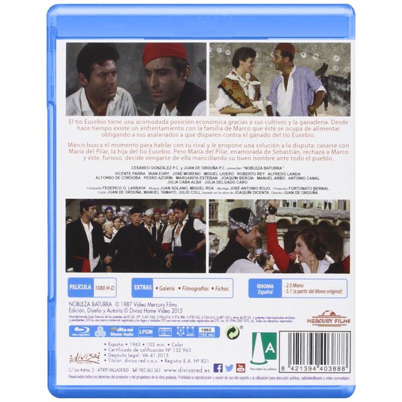 Nobleza baturra (1965) [Blu-ray] image number null