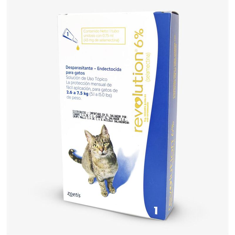 Revolution 12% (selamectina) 1 tubo x 1 ml (roj... image number null