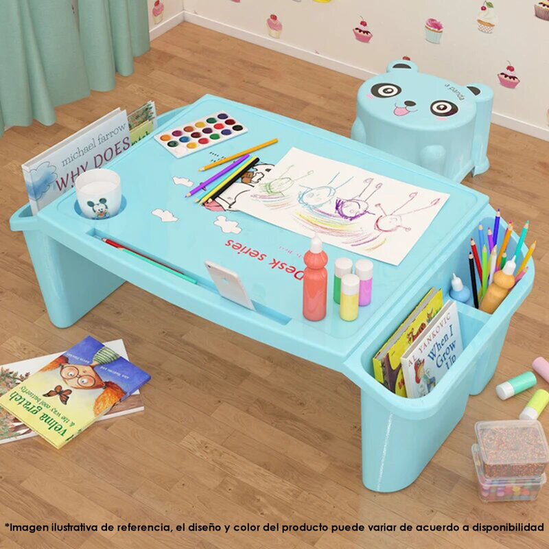 Mesita Infantil Multifuncional Aquila Azul de P... image number null