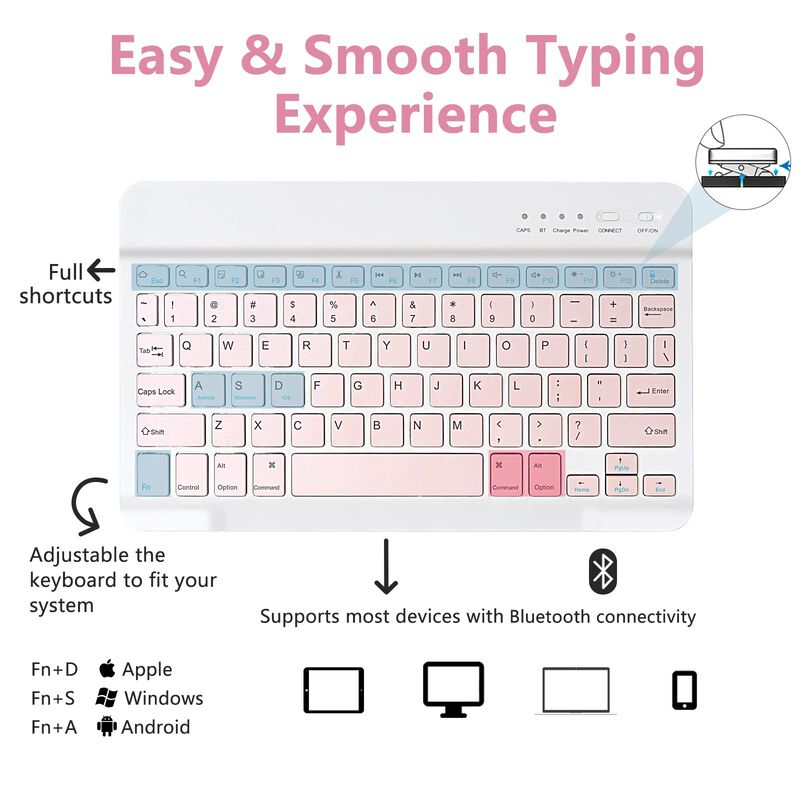 Funda Con Teclado Mmk Para Ipad 11.&ordf; Y 10.&ordf; Gen... image number null