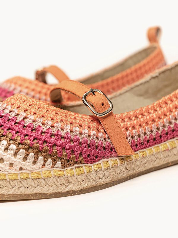 Campanilla Crochet Rayas Naranja image number null