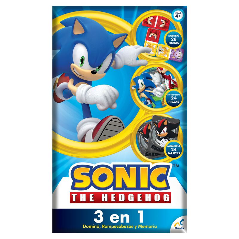 Set de Juegos 3 en 1 para Ni&ntilde;os de Sonic image number null