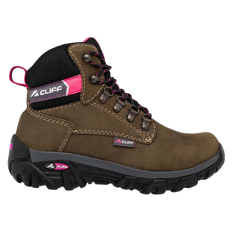Cliff Zapato para hacer hiking para mujer olivo... image number null