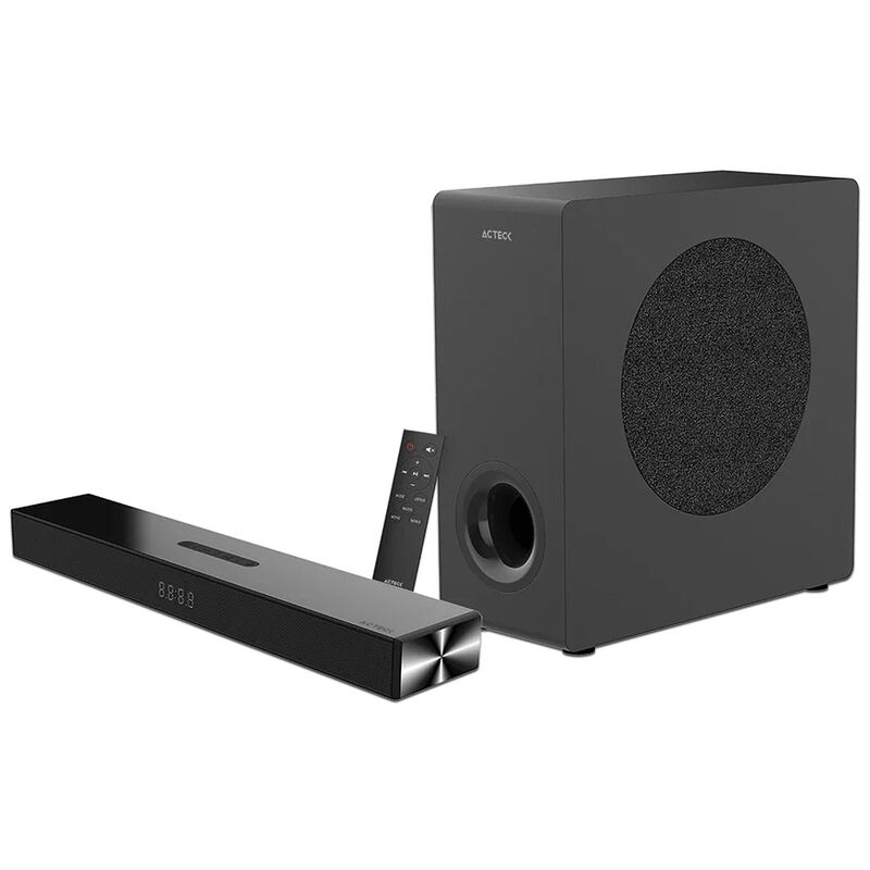 Barra de Sonido Acteck Thin BS600, 2.1, USB, Bl... image number null