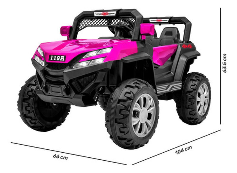 Carro Montable Buggy El&eacute;ctrico Luces Musica Usb... image number null