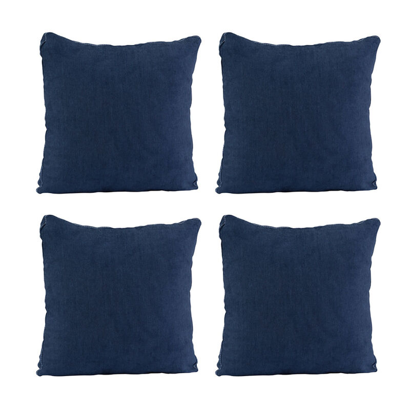 Set de 4 Cojines Dicasa ZitaOne Azul Marino image number null