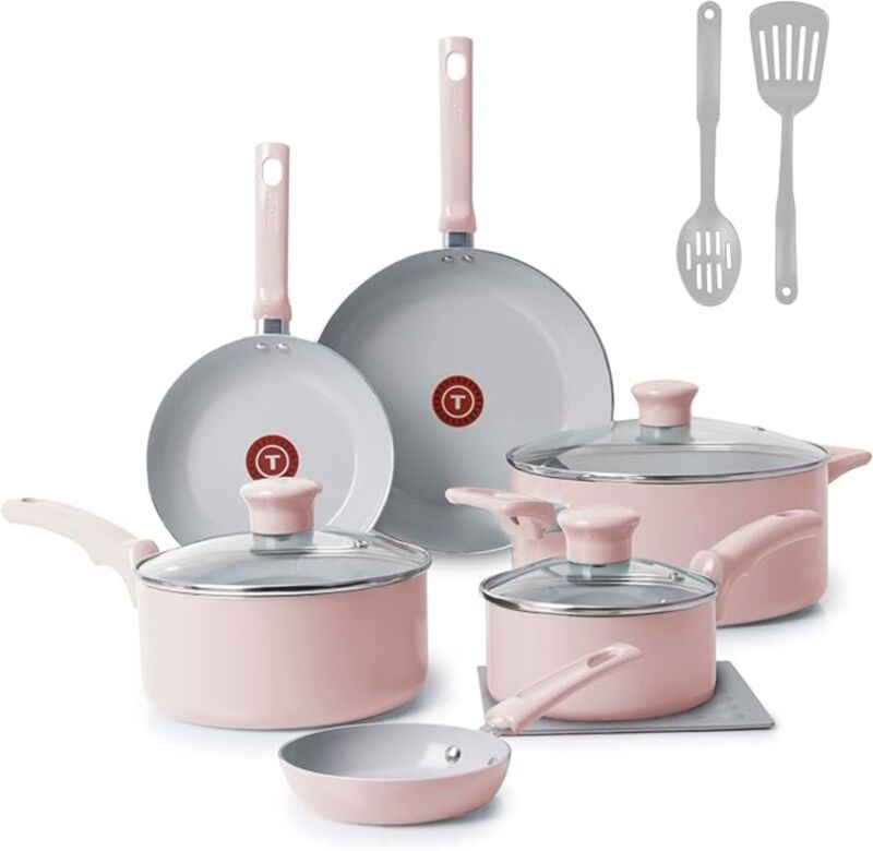 Bater&iacute;a De Cocina T-fal C493sc74 Ceramic Rosa 1... image number null