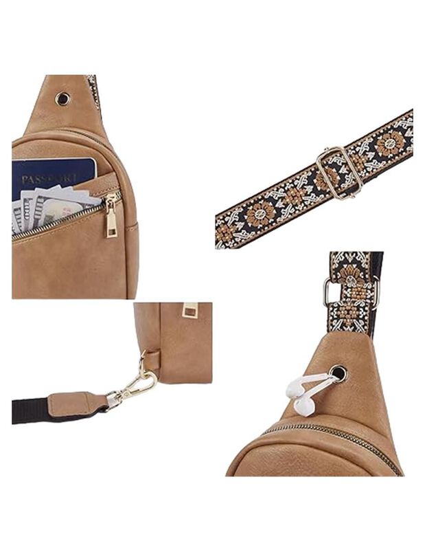 Bolsa Crossbody Pink Brule Smart Organizer Para... image number null