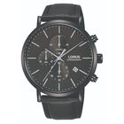 Reloj De Pulso Lorus Modelo Rm323fx9 Para Hombre Color Negro