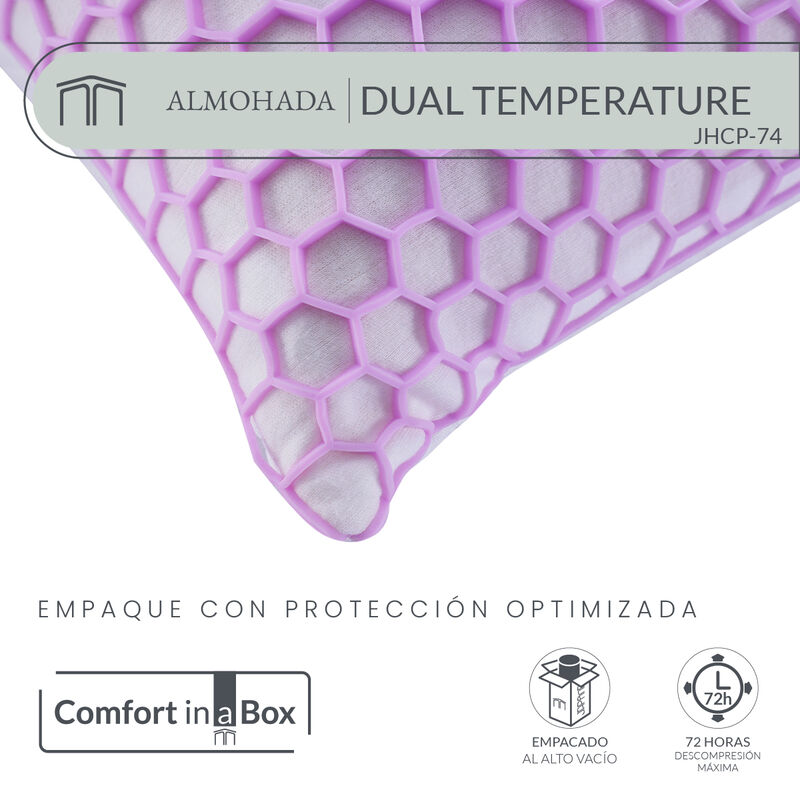 Almohada Memory Foam Ergon&oacute;mica Japandi Dual Te... image number null
