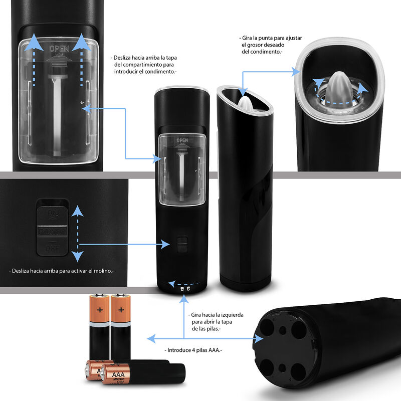 Molinillo de Pimienta El&eacute;ctrico image number null