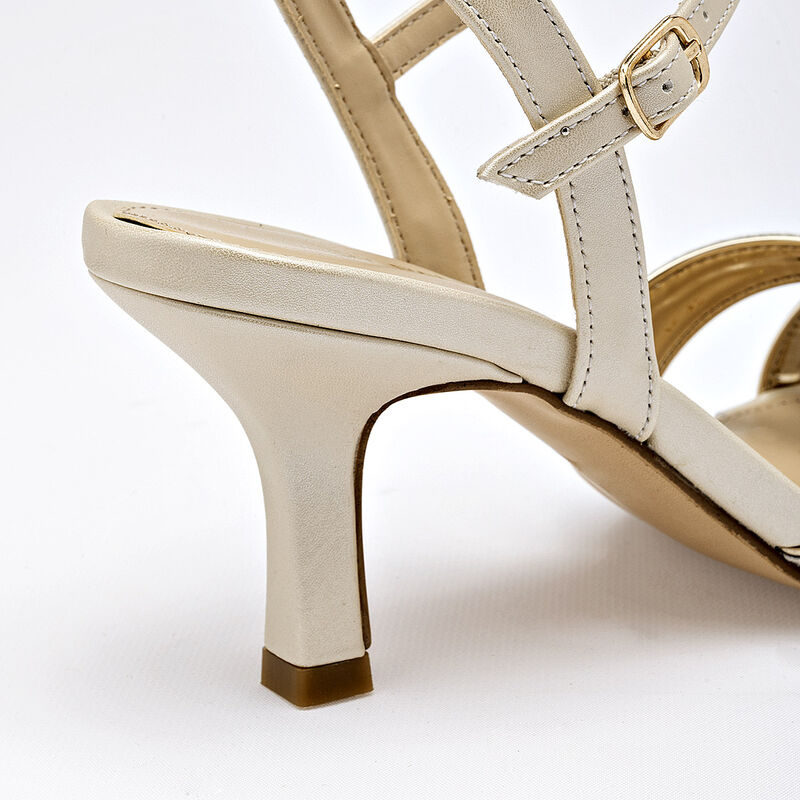 Lady Paulina zapatilla abierta para mujer beige... image number null