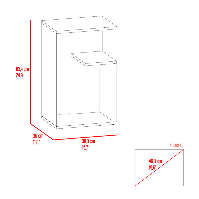 Mesa Evert Nacar y Blanco Virtual Muebles image number null