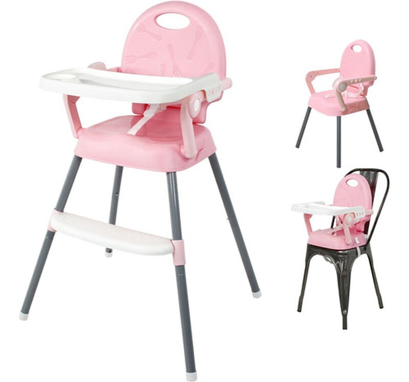 Silla Periquera Alta Bebe Plegable 3 En 1 Bande... image number null