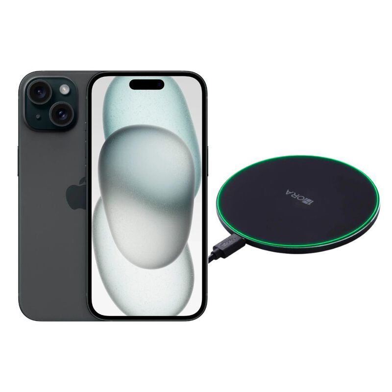 iPhone 15 128GB Negro E-SIM Reacondicionado + C... image number null