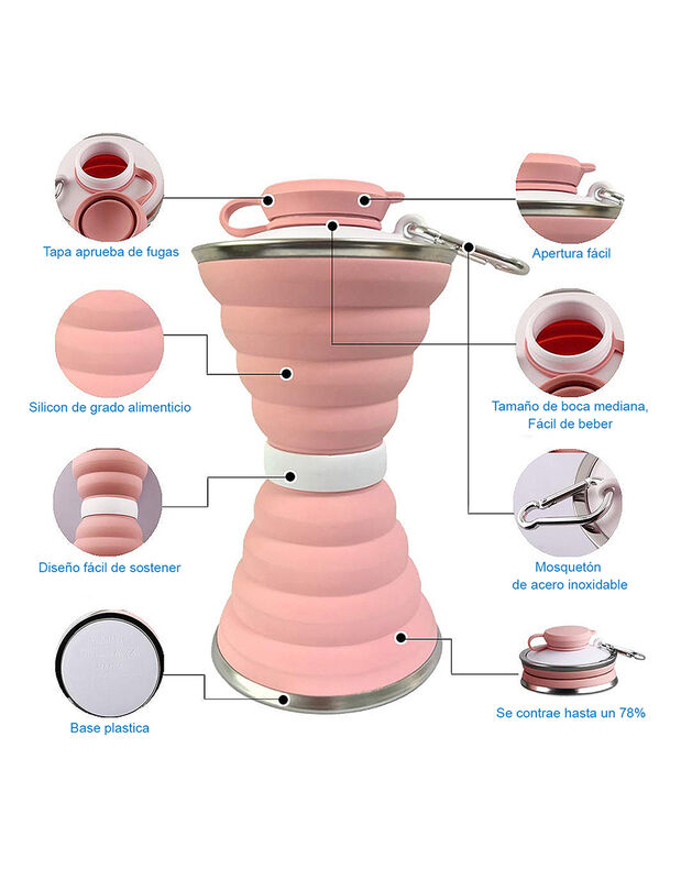 Termo Botella Mini Meimia 500 ml Rosa image number null