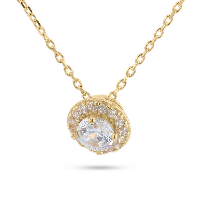 Dije Oro Amarillo 14k Con Zirconias Cl&aacute;sico | B... image number null