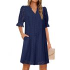 Vestido Mini Merokeety Talla XL Azul Marino