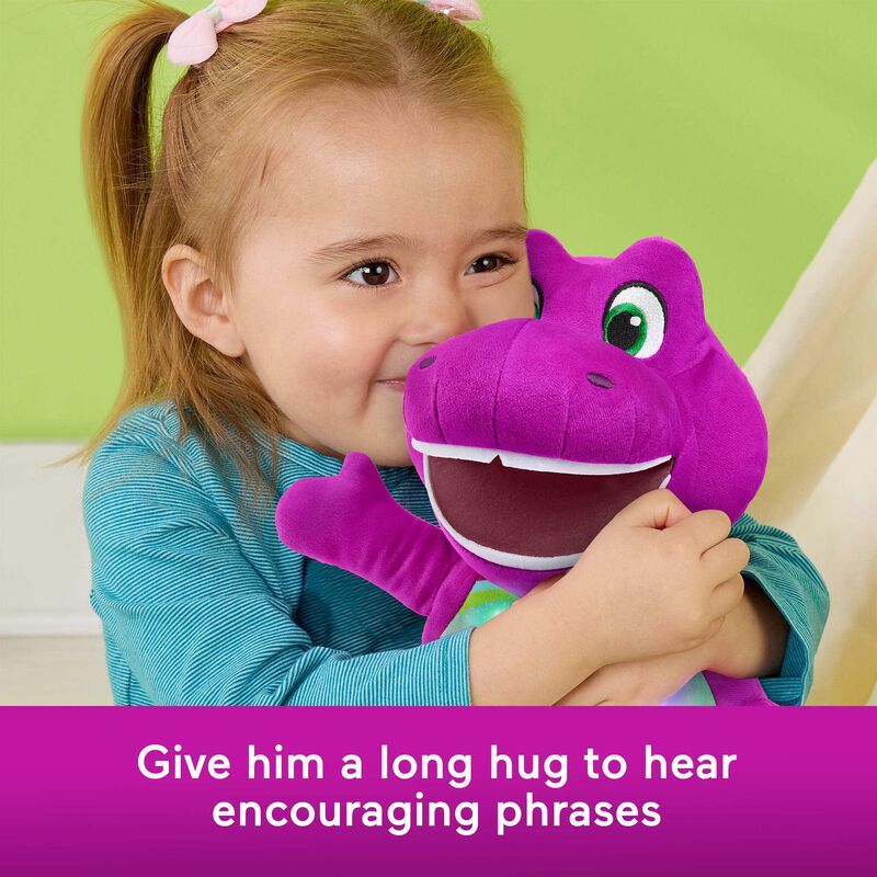Peluche Barney Heart Glow De 2 A&ntilde;os Con M&uacute;sica ... image number null