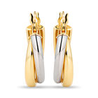 Arracadas Bicolor Oro 10k 10 mm | Bizzarro